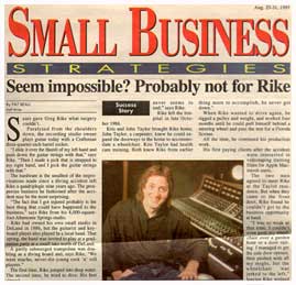 picture of the Small Business newspaper from 1987